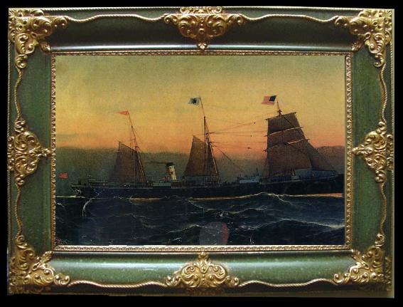 framed  unknow artist Sailboat on the sea, Ta119-4